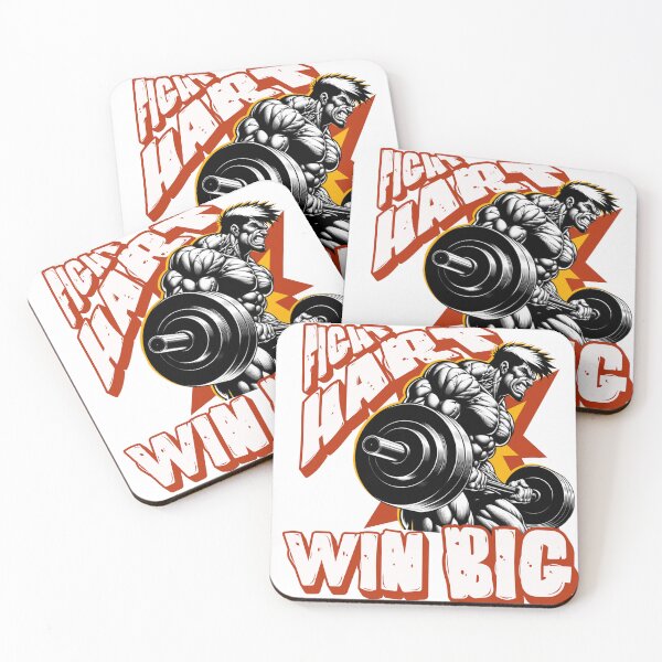 Item preview, Fight Hard, Win Big – Bold & Motivational Statement designed and sold by ByZimbo.