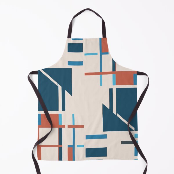 Artikelvorschau, Rost Orange Dunkelblau Beige Abstrakt Geometrisch Labyrinth entworfen und verkauft von ElasticPixels.