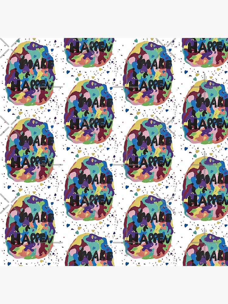 Thumbnail 4 of 4, Pillow, MAKE IT HAPPEN designed and sold by Luca-Art-Shop.