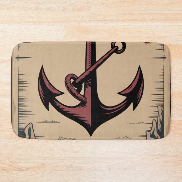 Item preview, Rogue Anchor Nautical Chart designed and sold by ShadowAndSlate.