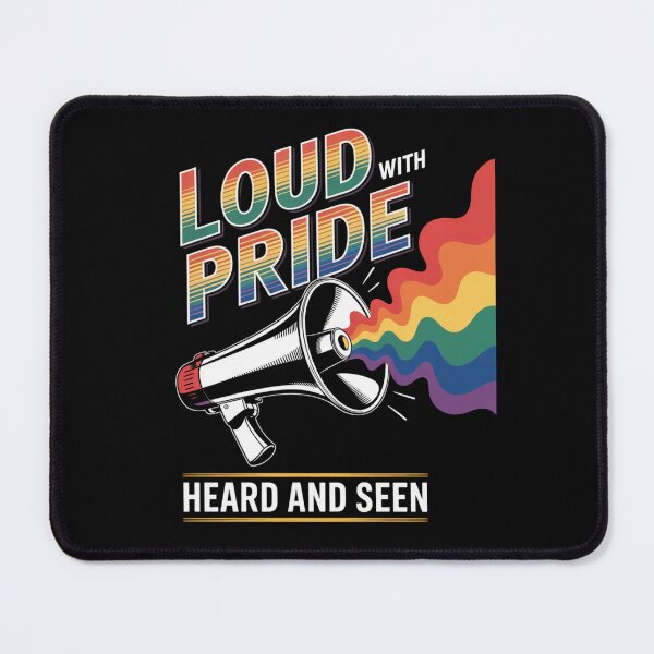 Item preview, Loud with Pride – Rainbow Megaphone Statement designed and sold by Taans-Creation.
