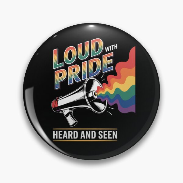 Item preview, Loud with Pride – Rainbow Megaphone Statement designed and sold by Taans-Creation.