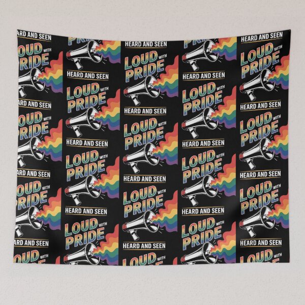 Item preview, Loud with Pride – Rainbow Megaphone Statement designed and sold by Taans-Creation.