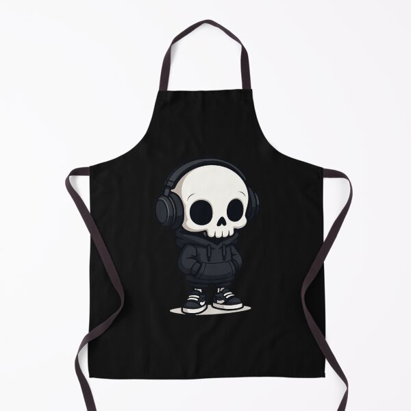 Item preview, Chibi Skeleton in Streetwear & Sneakers | Cute Cool Cartoon Art designed and sold by ColorSplash123.