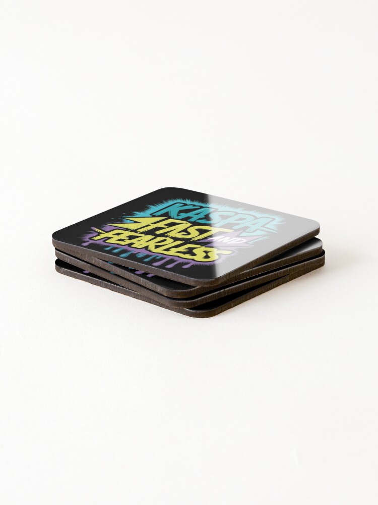 Thumbnail 4 of 5, Coasters (Set of 4), Kaspa Code Over Control designed and sold by RadDeck.