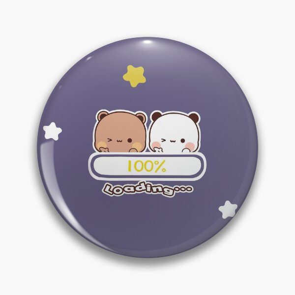 Item preview, Bubu and Dudu Loading 100% | Cute Bear Couple | Panda Yier | Bubu Brownie Bear designed and sold by valeriehsin.