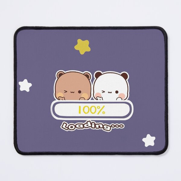 Item preview, Bubu and Dudu Loading 100% | Cute Bear Couple | Panda Yier | Bubu Brownie Bear designed and sold by valeriehsin.
