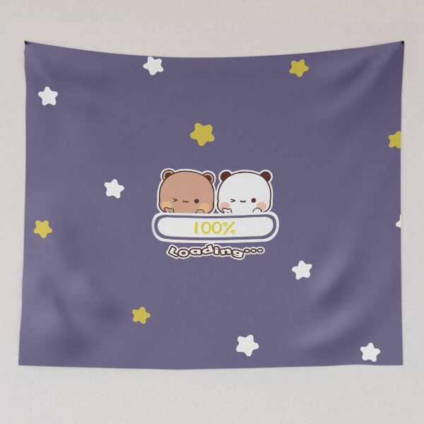 Item preview, Bubu and Dudu Loading 100% | Cute Bear Couple | Panda Yier | Bubu Brownie Bear designed and sold by valeriehsin.