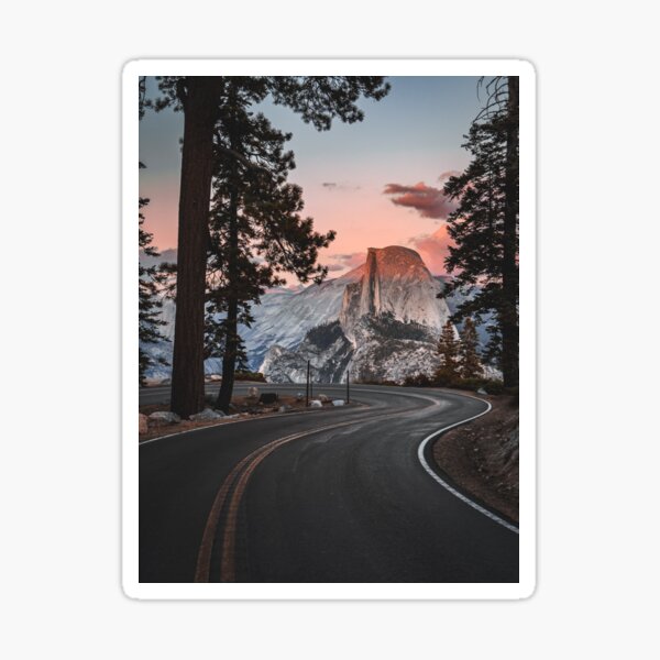 Item preview, Winding Road to Half Dome at Sunset Yosemite designed and sold by KarenVarr.