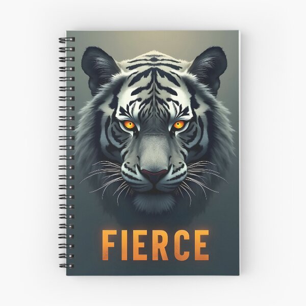 Item preview, Fierce White Tiger Gaze designed and sold by ShadowAndSlate.