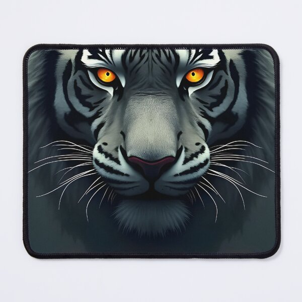 Item preview, Fierce White Tiger Gaze designed and sold by ShadowAndSlate.