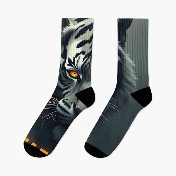 Item preview, Fierce White Tiger Gaze designed and sold by ShadowAndSlate.