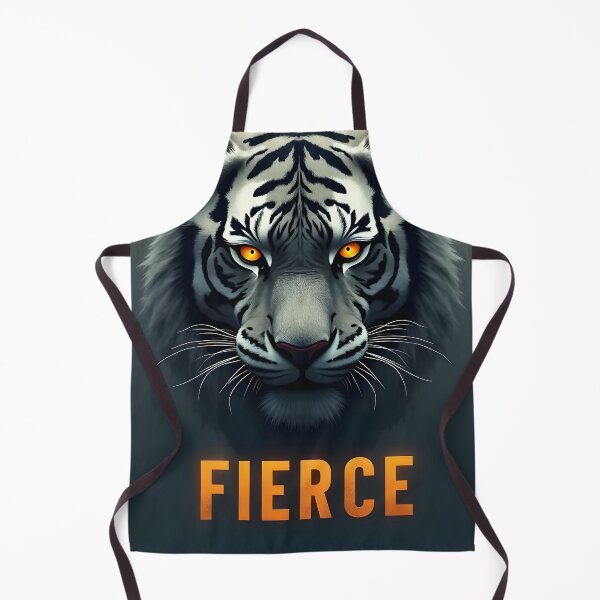 Item preview, Fierce White Tiger Gaze designed and sold by ShadowAndSlate.
