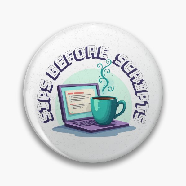 Artikelvorschau, Schlucke vor dem Skript | Kaffee für Programmierer – Dev Sticker & Shirt Design entworfen und verkauft von MasterShiffu.