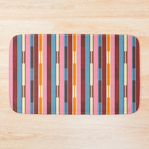 Item preview, Eclectic Geo Chain Vertical Block Stripes Geometric Pattern designed and sold by kierkegaard.