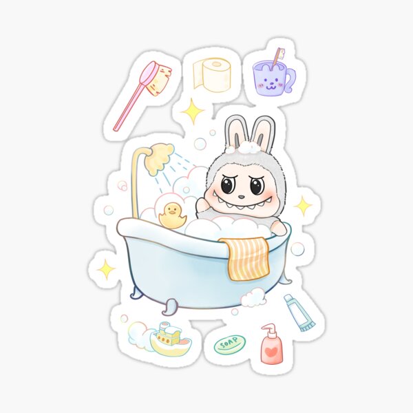 Item preview, labubu bath designed and sold by xianxiu-ling.