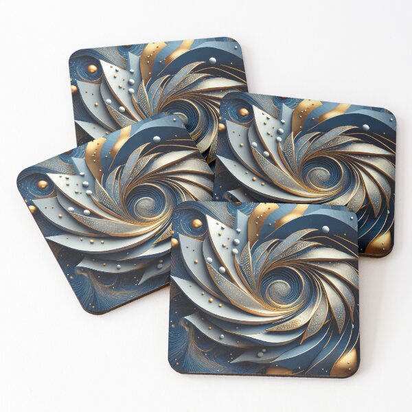 Item preview, Arte abstracto de Fibonacci a todo color designed and sold by Vicky Brago-Mitchell®.