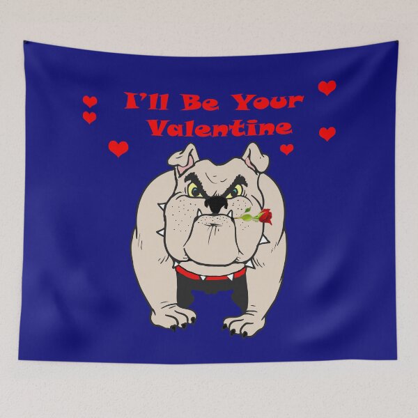 Item preview, MY VALENTINE, BRITISH BULLDOG LOVERS, VALENTINE TEE SHIRTS, DOG LOVERS TEE SHIRTS designed and sold by Barbara Jean Photo Art And Design.