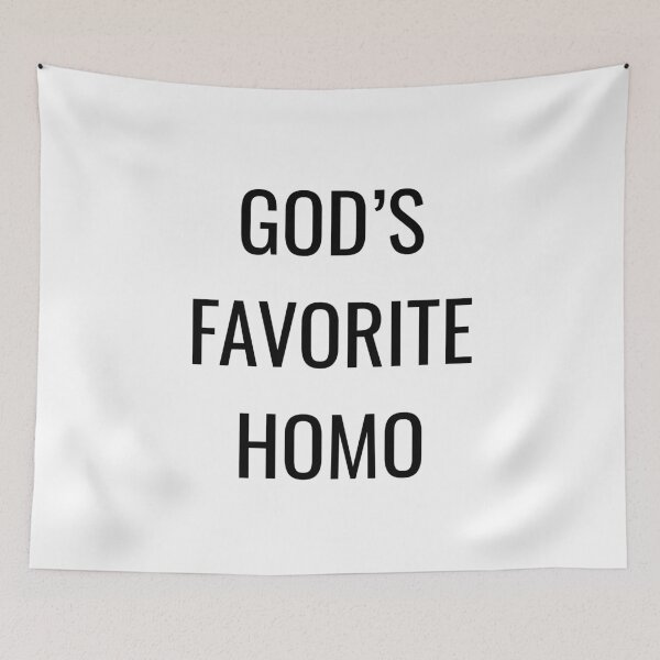 Item preview, God's Favorite Homo designed and sold by strawberrydia.