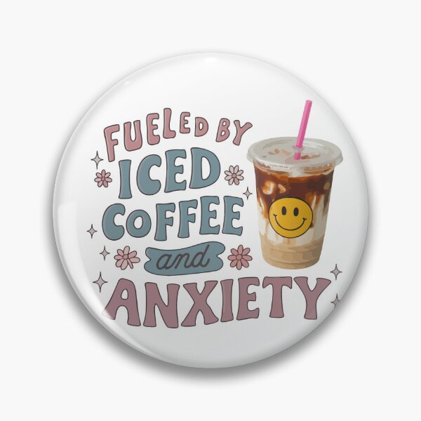 Artikelvorschau, Eiskaffee-Kraftstoff PNG - Groovy Anxiety Vibes entworfen und verkauft von Charlietule.