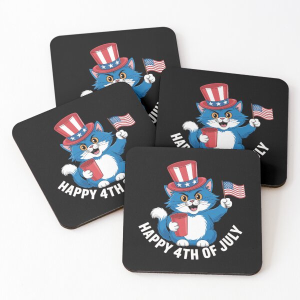 Item preview, Happy 4th of July Meowica Kitty Cat designed and sold by brynatshop.