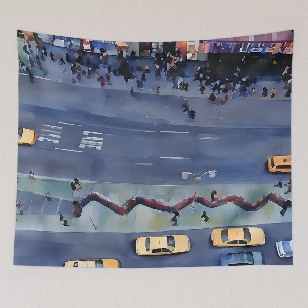 Item preview, Times Square Taxicabs designed and sold by RCWatercolours.