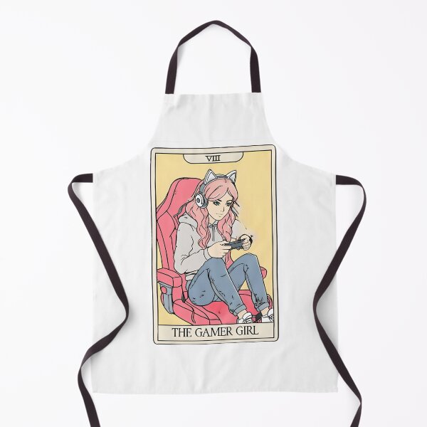 Item preview, The Gamer Girl – Mystical Tarot Card Illustration for Gaming Queens & Nerd Witches designed and sold by Hallyu Bubble.