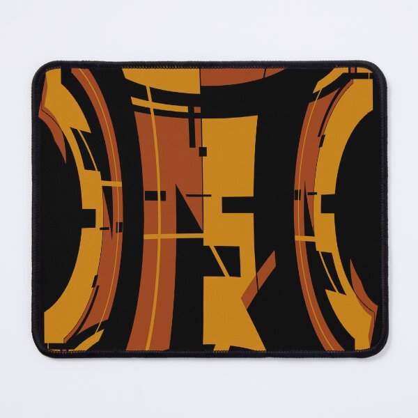 Item preview, Gold Rust on Black Concave Abstract Southwest Design designed and sold by ElasticPixels.