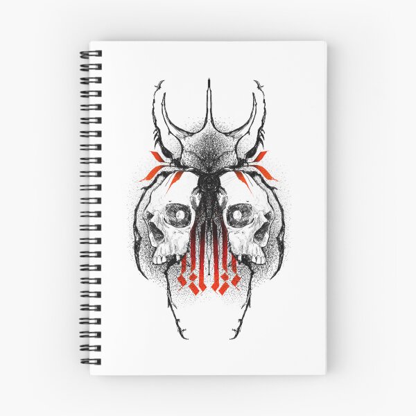 Item preview, Beetle Skull And Calligraphy Graphic Draw Gifts For Tattoolovers designed and sold by stell rocket by frida najska.