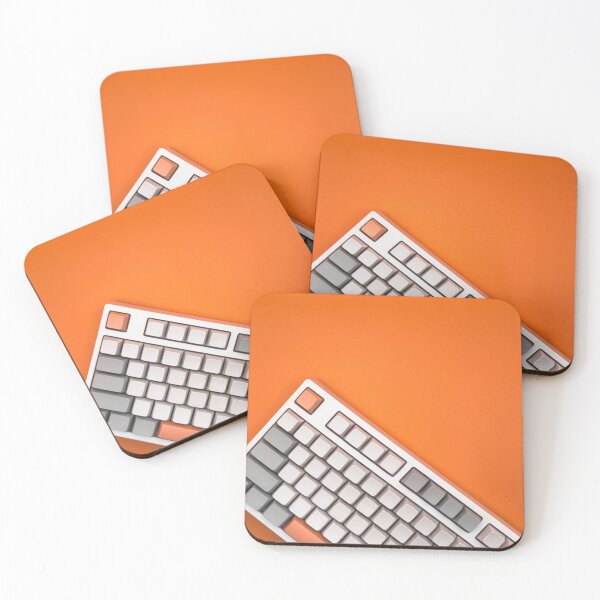 Item preview, Minimalist Keyboard on Orange Background designed and sold by KarenVarr.