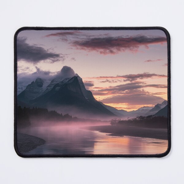 Item preview, Breathtaking Landscape at Dawn with Majestic Mountains designed and sold by AnimalAirtistry.