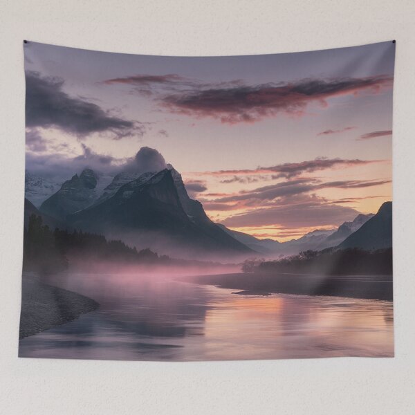 Item preview,   Breathtaking Landscape at Dawn with Majestic Mountains designed and sold by AnimalAirtistry.