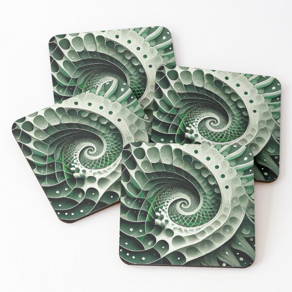 Item preview, Arte abstracto de Fibonacci a todo color designed and sold by Vicky Brago-Mitchell®.