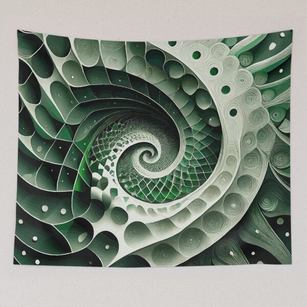 Item preview, Colorful Abstract Fibonacci Art designed and sold by Vicky Brago-Mitchell®.
