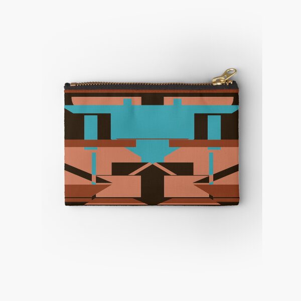 Item preview, Teal Coral Óxido sobre marrón Diseño artístico del suroeste designed and sold by ElasticPixels.
