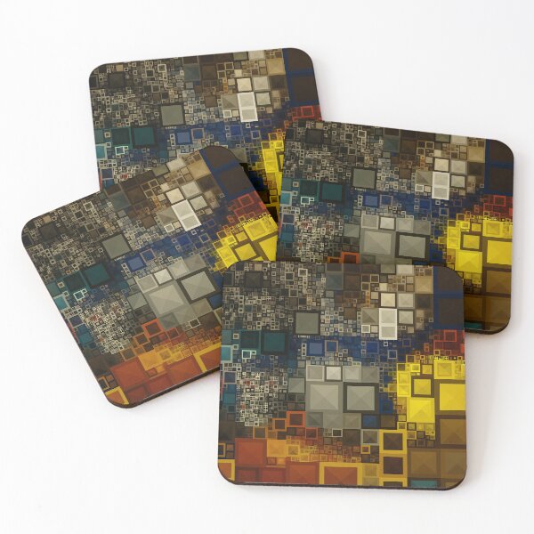 Item preview, Fractal Blocks designed and sold by Kaleidoscope Print.