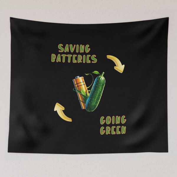 Item preview, Saving Batteries Going Green designed and sold by RobbyCreations.