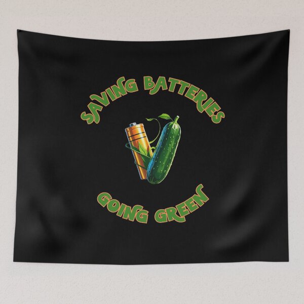 Item preview, Saving Batteries Going Green designed and sold by RobbyCreations.