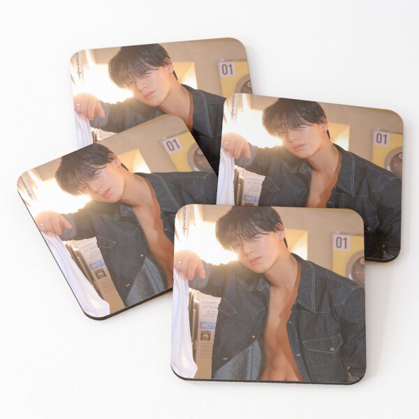 Item preview, ATEEZ Choi San abs 에이티즈 GOLDEN HOUR Part 3 Lemon Drop Title Poster kpop atiny summer boyfriend vibes designed and sold by Kpop-Noona.