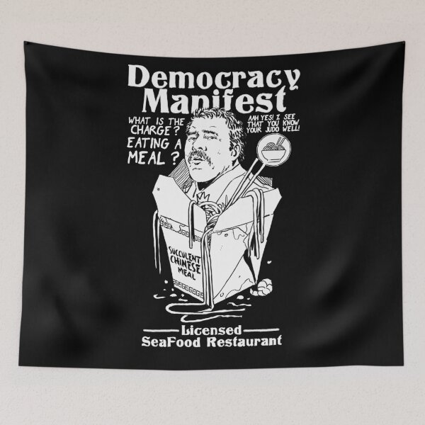 Item preview, Manifiesto de la democracia Comiendo una suculenta comida china designed and sold by aComicWizard.