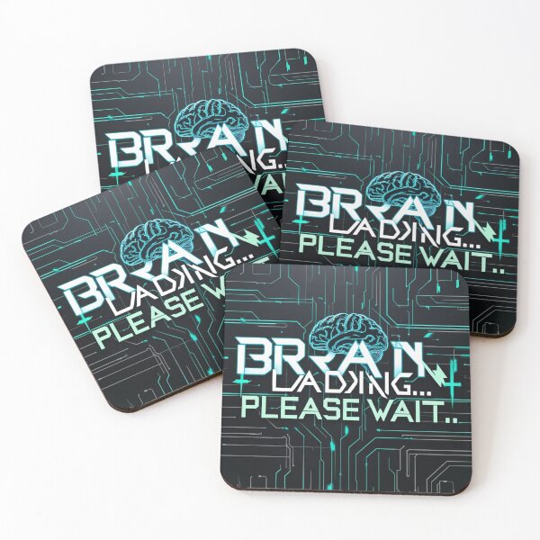 Item preview, Brain Loading... Please Wait – Tech Glitch Style Graphic designed and sold by Irene Catchmind.