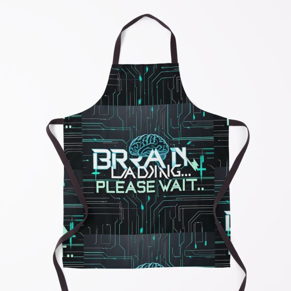 Item preview, Brain Loading... Please Wait – Tech Glitch Style Graphic designed and sold by Irene Catchmind.