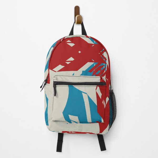 Item preview, Turquoise Dark Red on Gray Abstract Flower designed and sold by ElasticPixels.