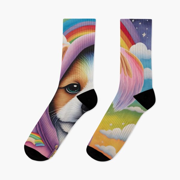 Item preview, Puppy Angel Paints Rainbow designed and sold by Colin Bentham.