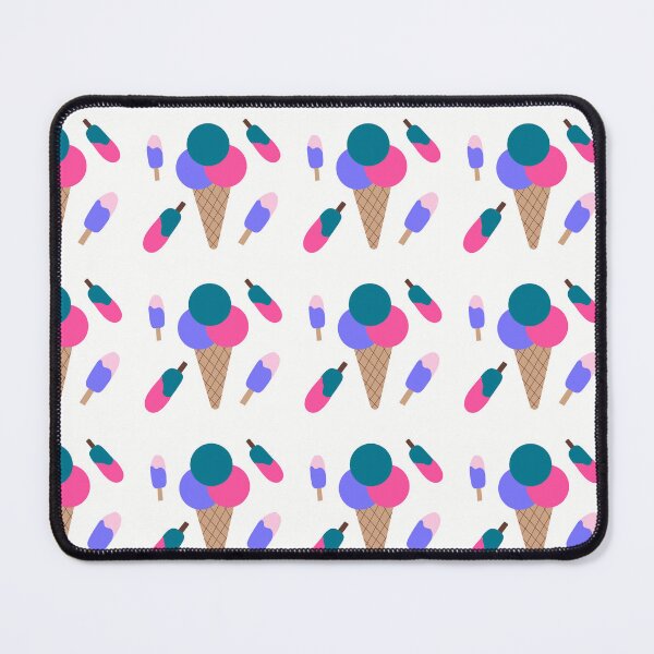 Item preview, Summery ice cream design – colorful ice cream on a stick & cone on a white background designed and sold by vanessa.kreativdesign.