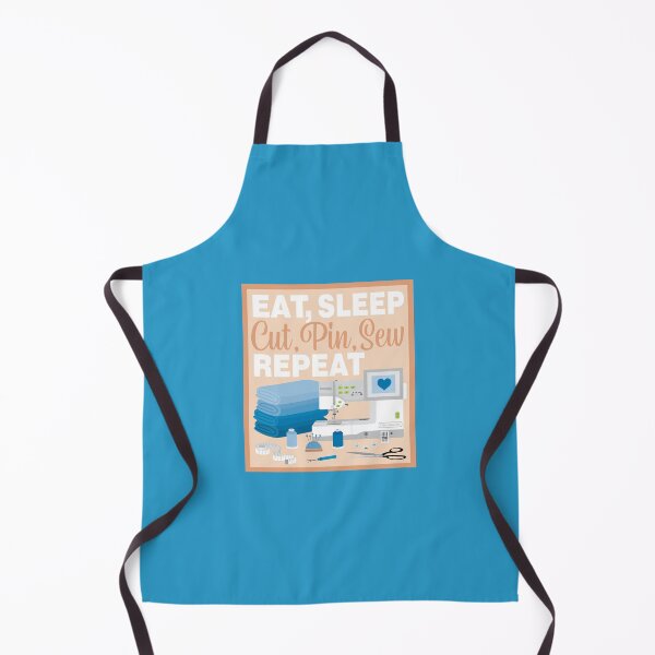 Item preview, Eat Sleep Repeat General Sewing - Embroidery Machine - BLUE designed and sold by StellarFX.