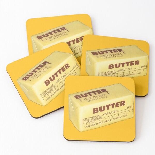 Item preview, Retro Butter Stick Food Art for Kitchen Decor	 designed and sold by weirdfishes123.