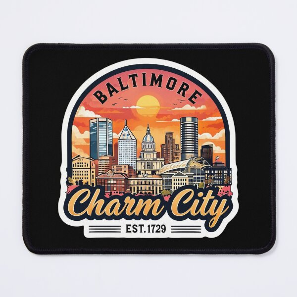 Item preview, Baltimore Skyline at Sunset designed and sold by Aise06.