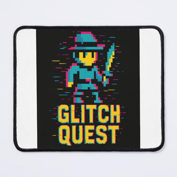 Item preview, Glitch Quest Retro Pixel Art T-Shirt – Vintage Gamer Design designed and sold by MrPrimus.