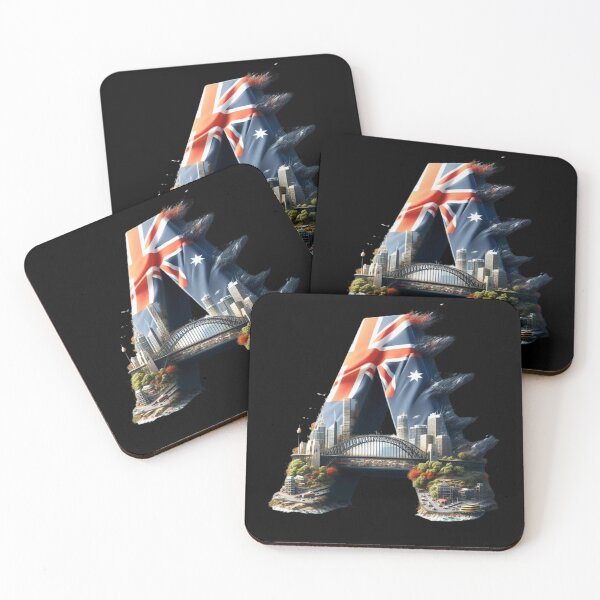 Item preview, Australian Pride - Iconic Landmarks in the Letter "A" designed and sold by JStLAiART.